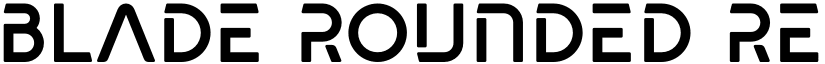 Blade rounded Regular font