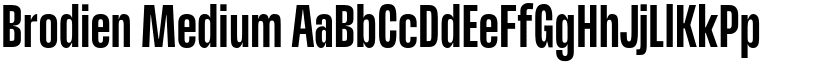 Brodien Medium font