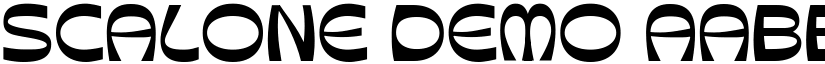 Scalone Demo font