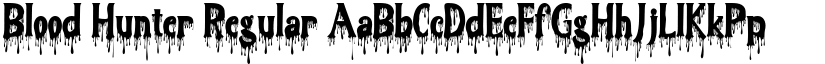Blood Hunter Regular font
