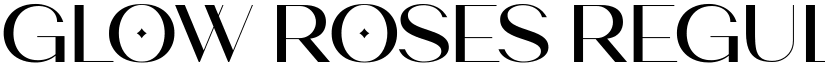 Glow Roses Regular font