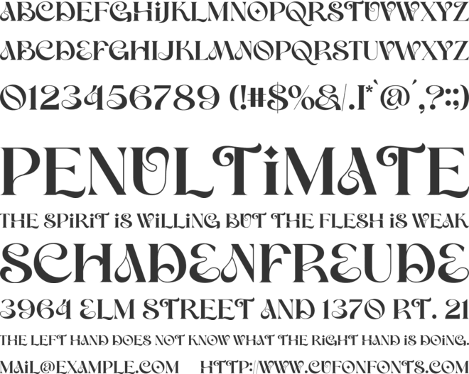 Mosca Laroke font preview