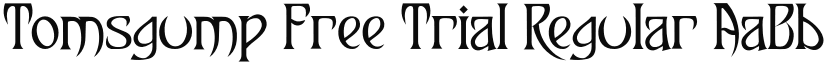 Tomsgump Free Trial font download