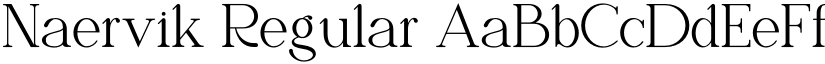 Naervik Regular font