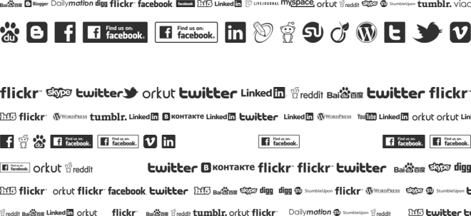 Social Logos font preview