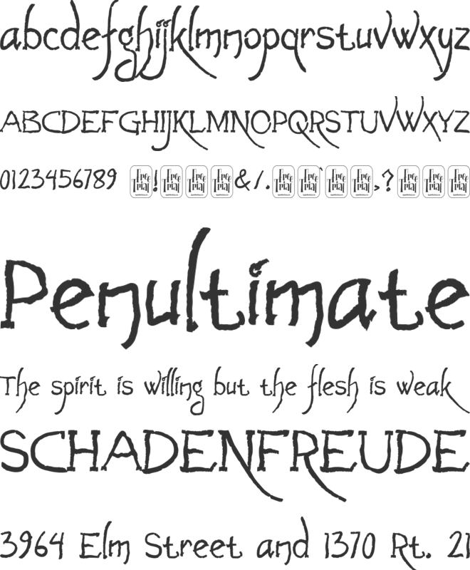 Wonder Raiders font preview