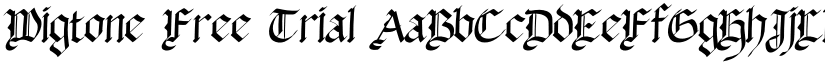 Wigtone Free Trial font