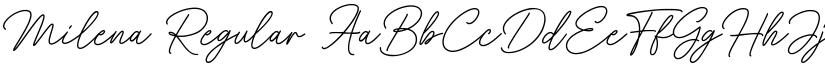 Milena Regular font