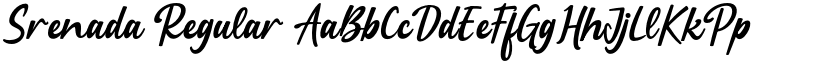 Srenada Regular font