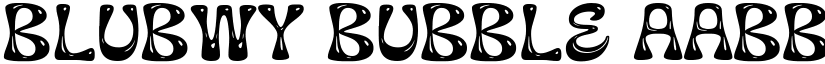 Blubwy Bubble font