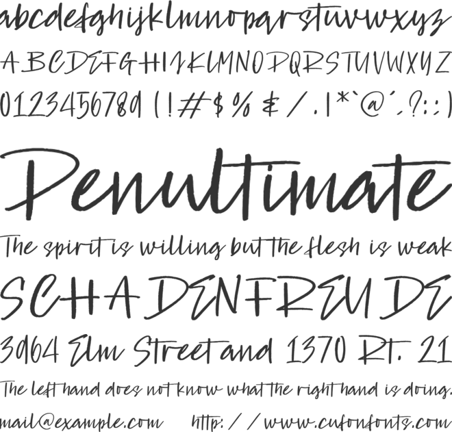 Beloved Dreams font preview