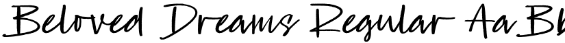 Beloved Dreams Regular font