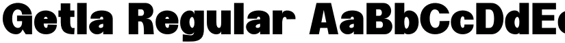 Getla Regular font