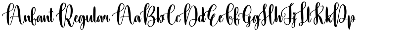 Anfant Regular font