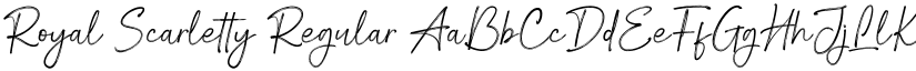 Royal Scarletty Regular font