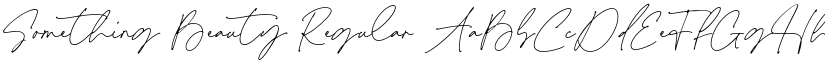 Something Beauty Regular font