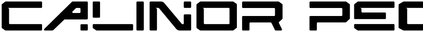 CALINOR PEGASUS Regular font