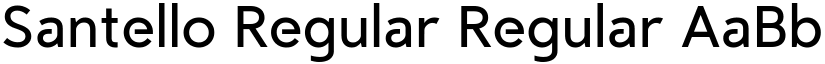 Santello Regular Regular font