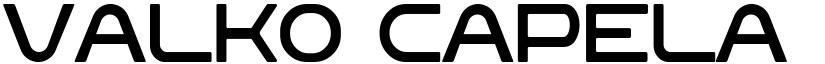 VALKO CAPELA Regular font