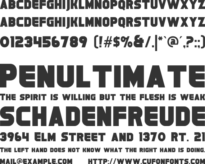 Futurics font preview