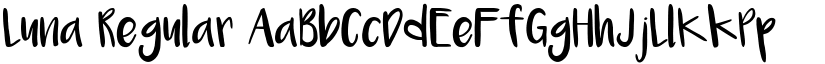 Luna Regular font