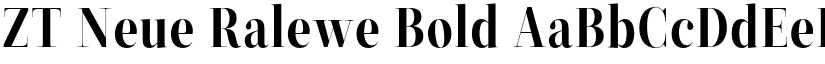 ZT Neue Ralewe Bold font