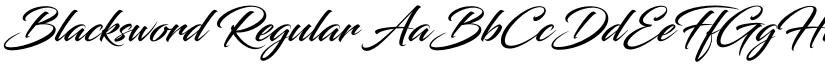 Blacksword Regular font