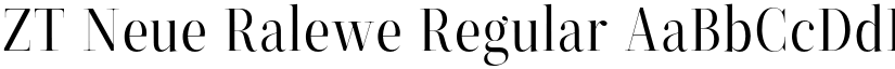 ZT Neue Ralewe Regular font