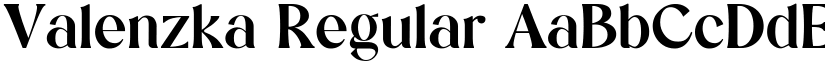 Valenzka Regular font
