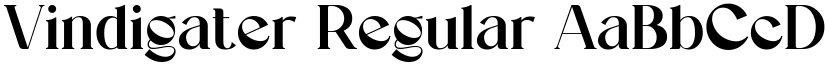 Vindigater Regular font