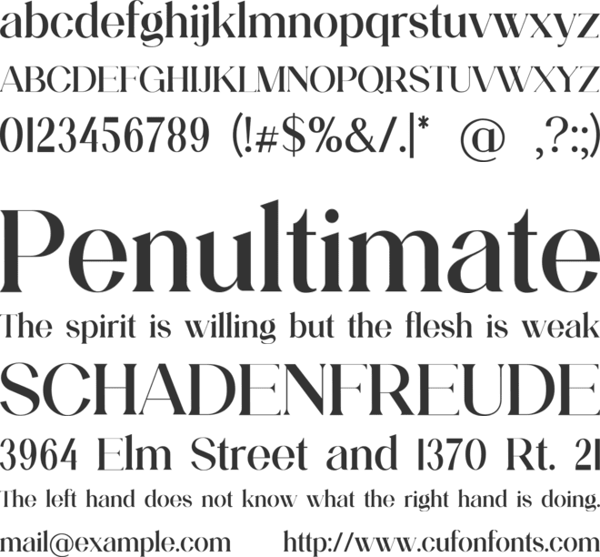 Liquefier font preview