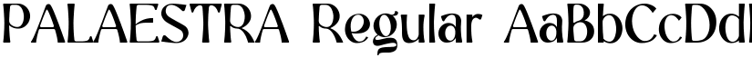 PALAESTRA Regular font