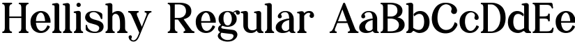 Hellishy Regular font