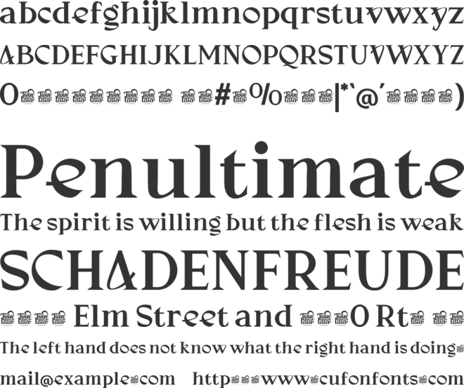 NAVIEO Trial font preview