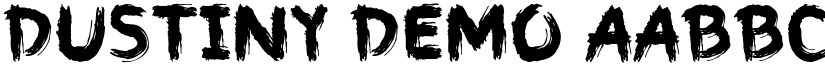 Dustiny Demo font
