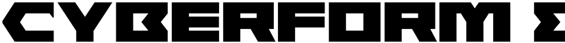 Cyberform Expanded Regular font