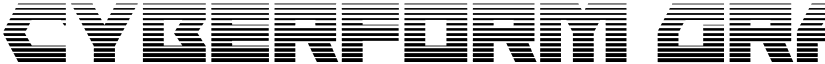Cyberform Gradient Regular font