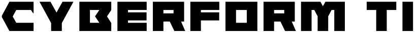 Cyberform Title Regular font