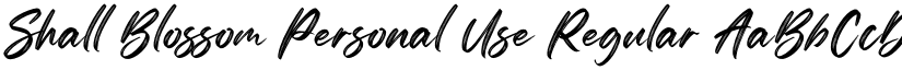 Shall Blossom Personal Use Regular font