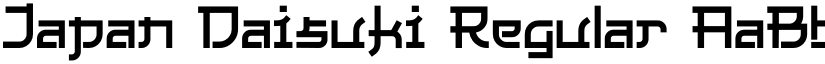 Japan Daisuki Regular font
