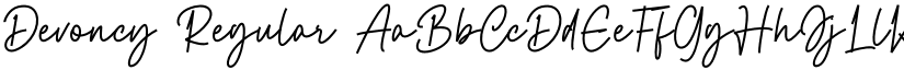 Devoncy Regular font