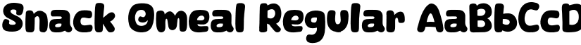 Snack Omeal Regular font