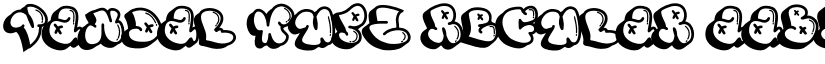 Vandal Wupz Regular font