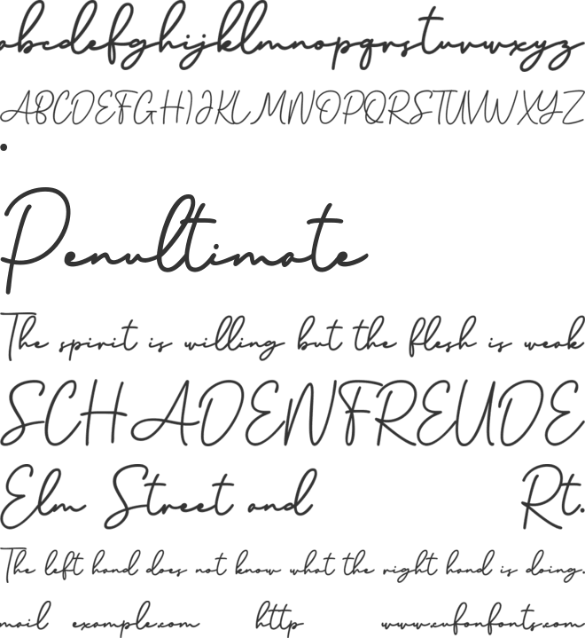 Brinley font preview