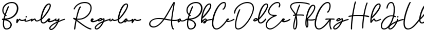Brinley Regular font