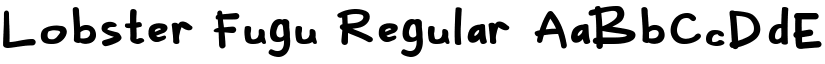 Lobster Fugu Regular font