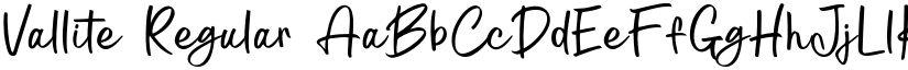 Vallite Regular font