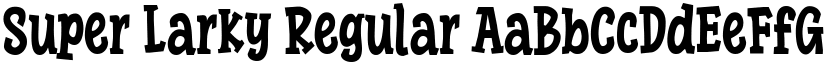 Super Larky Regular font