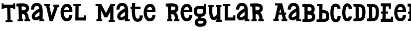 Travel Mate Regular font
