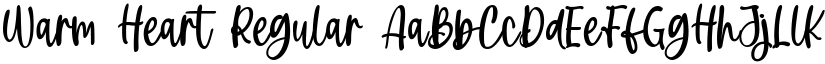 Warm Heart Regular font
